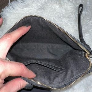Black mk wristlet